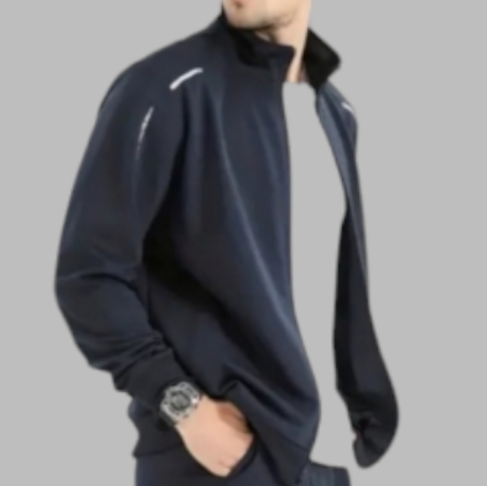 🛑BOGO FREE 🆕Men's Front Zip Jacket w/Drawstring Waist and Pocketed Jogger Pant